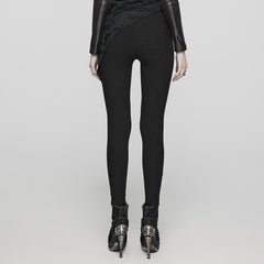 WK-613DDF Gothic Strapped Mesh Cutout Punk Pants Bold Style?-??Punk Rave Clothing