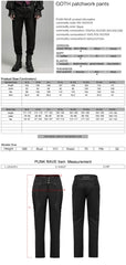 WK-642XCM Elegant black Brocade Gothic Pants with Intricate Lace Detailing?-??Punk Rave Clothing