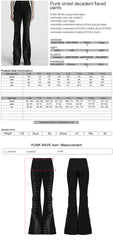 WK-678NCF Edgy Spike Studded Gothic Punk Pants Statement Style