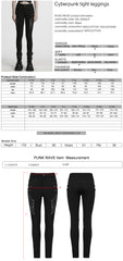 WK-693NCF Edgy Punk Pants Studded High Waist Skinny Design