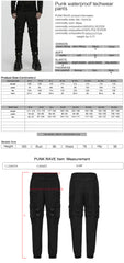 WK-754XCM Gothic Buckle Cargo Punk Pants with Straps Design