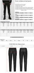 WK-755XCM Edgy Buckled Punk Pants with Distressed Gothic Aesthetic