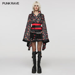 WLQ-001LQF Lolita printed kimono?-??Punk Rave Clothing