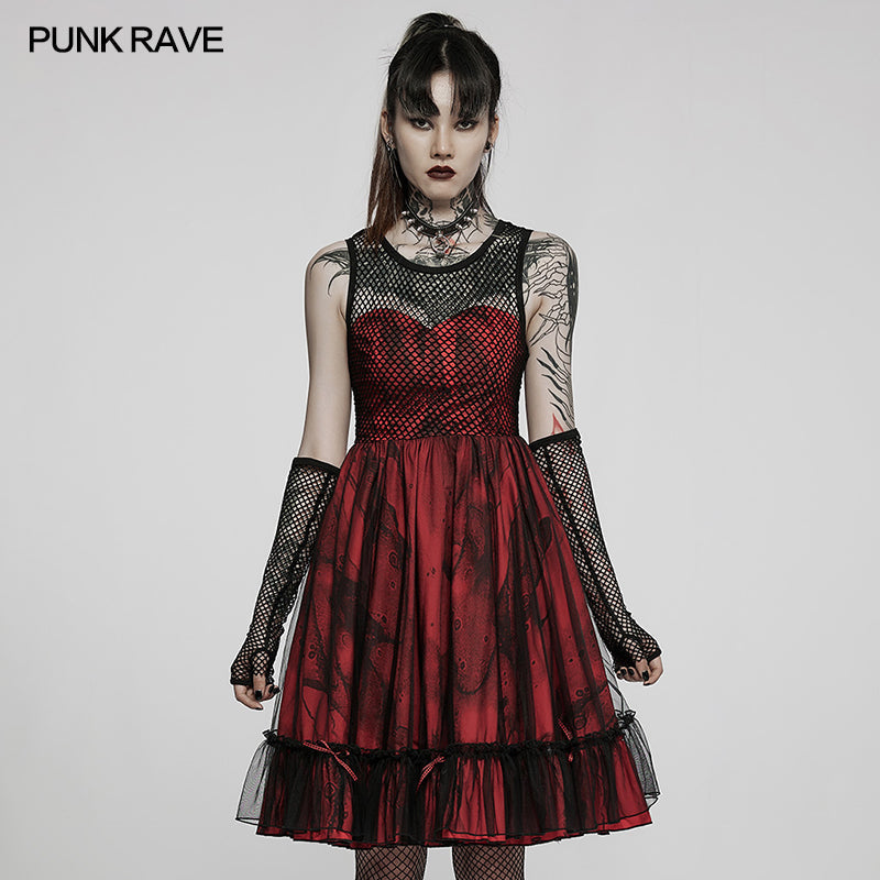 WLQ-099LQF Dark Lolita Dress?-??Punk Rave Clothing