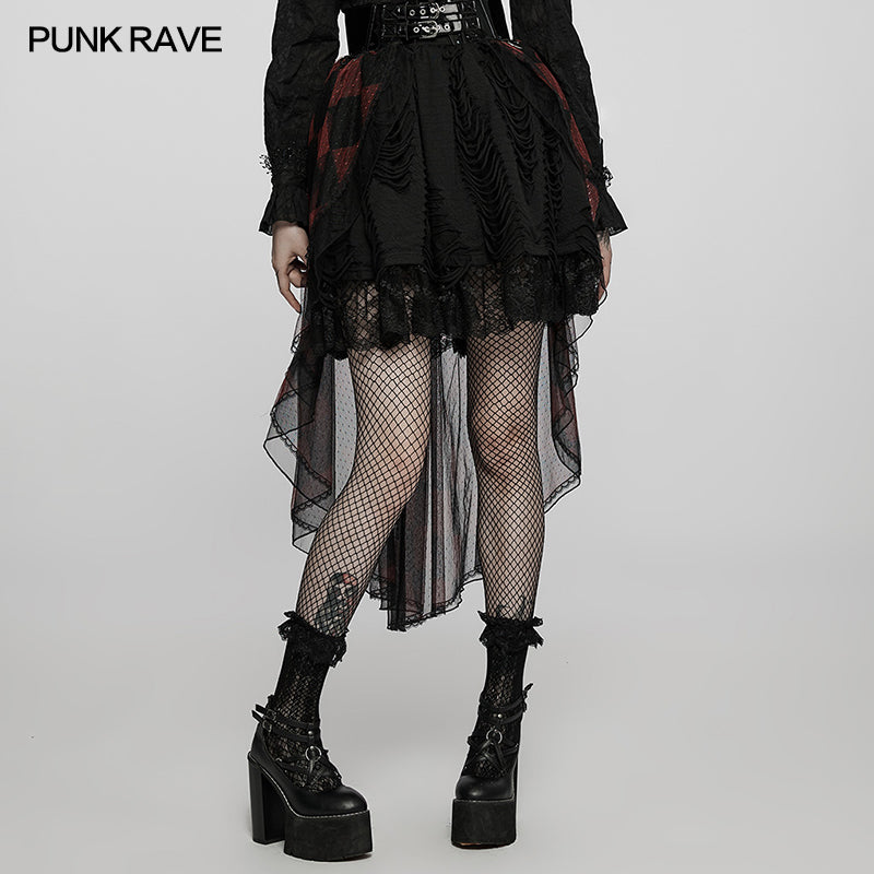 WLQ-103BQF Dark Lolita Skirt Cover?-??Punk Rave Clothing