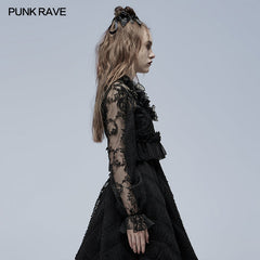 WLY-101CCF Lolita perspective Long Sleeve Shirt?-??Punk Rave Clothing