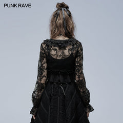 WLY-101CCF Lolita perspective Long Sleeve Shirt?-??Punk Rave Clothing