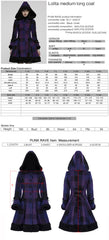 WLY-102ECF Gothic Chic Hooded Punk Coat Patchwork Steampunk Style