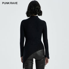 WM-064TMF Two wear irregular sweaters?-??Punk Rave Clothing