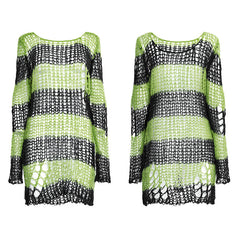 WM-072DYF Decayed pullover sweater?-??Punk Rave Clothing