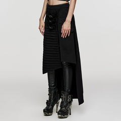 WQ-467BQF Heavy Metal Denim Skirt?-??Punk Rave Clothing