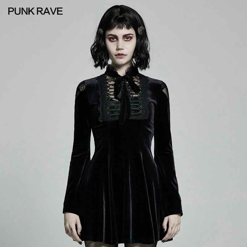 WQ-516LQF Gothic daily dress?-??Punk Rave Clothing