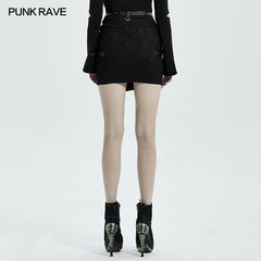 WQ-524BQF 2022 Punk half skirt?-??Punk Rave Clothing