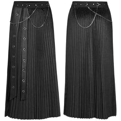 WQ-529BQF PUNK velvet skirt?-??Punk Rave Clothing