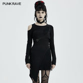 WQ-533LQF PUNK long sleeve dress?-??Punk Rave Clothing