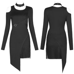 WQ-533LQF PUNK long sleeve dress?-??Punk Rave Clothing
