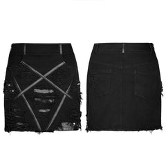 WQ-537BQF Gothic decadent womens skirt?-??Punk Rave Clothing