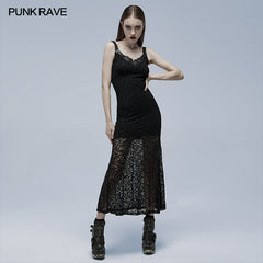 WQ-546LQF 2022 Goth daily slip dress?-??Punk Rave Clothing