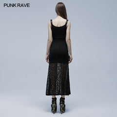 WQ-546LQF 2022 Goth daily slip dress?-??Punk Rave Clothing