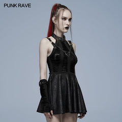 WQ-547LQF Goth sexy cut dress?-??Punk Rave Clothing
