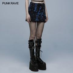 WQ-563BQF Goth decadent knitted skirt?-??Punk Rave Clothing