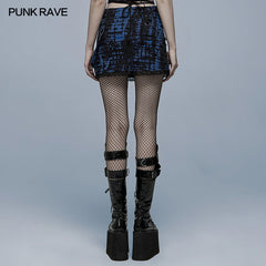 WQ-563BQF Goth decadent knitted skirt?-??Punk Rave Clothing