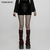 WQ-566BQF Gothic applique skirt?-??Punk Rave Clothing