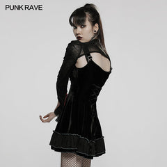 WQ-569BQF Goth two piece girls dress?-??Punk Rave Clothing