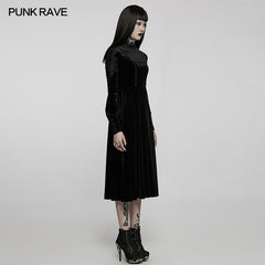 WQ-586LQF 2022 Goth velvet dress?-??Punk Rave Clothing