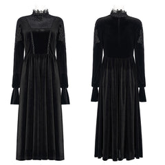 WQ-586LQF 2022 Goth velvet dress?-??Punk Rave Clothing