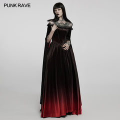 WQ-599LQF 2022 Gothic gradient gown dress?-??Punk Rave Clothing