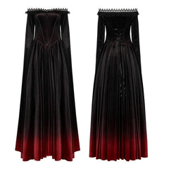 WQ-599LQF 2022 Gothic gradient gown dress?-??Punk Rave Clothing
