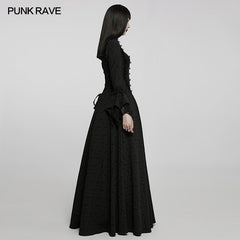 WQ-600LQF Gothic thorn rose gown?-??Punk Rave Clothing