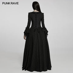 WQ-600LQF Gothic thorn rose gown?-??Punk Rave Clothing