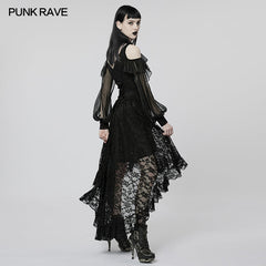 WQ-605LQF 2023 Goth lace dress?-??Punk Rave Clothing