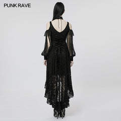 WQ-605LQF 2023 Goth lace dress?-??Punk Rave Clothing