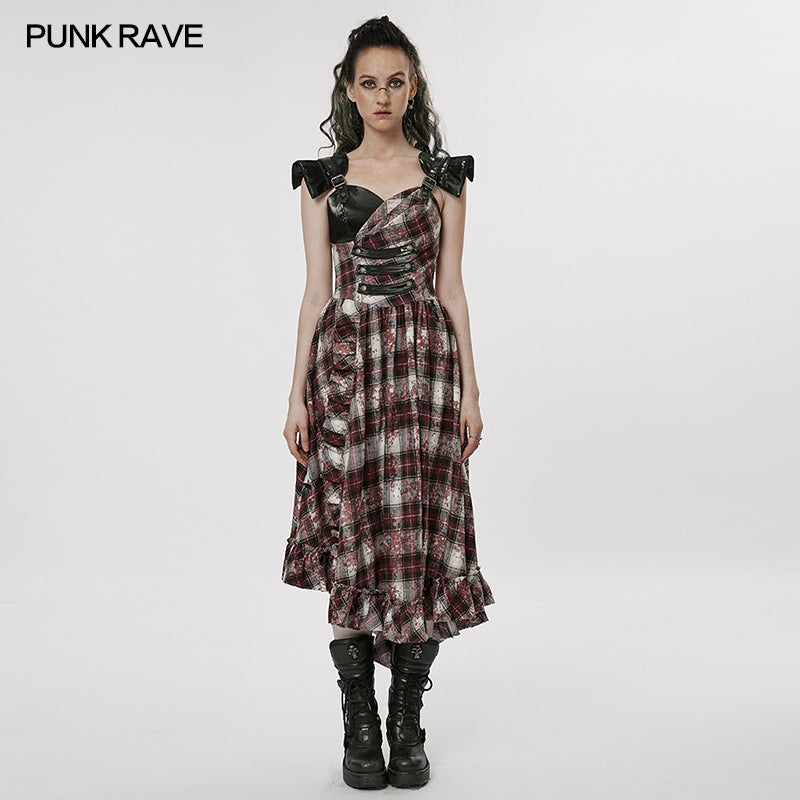 WQ-608LQF Goth Gorgeous Print Dress?-??Punk Rave Clothing