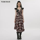 WQ-608LQF Goth Gorgeous Print Dress?-??Punk Rave Clothing