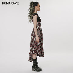 WQ-608LQF Goth Gorgeous Print Dress?-??Punk Rave Clothing