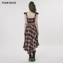 WQ-608LQF Goth Gorgeous Print Dress?-??Punk Rave Clothing