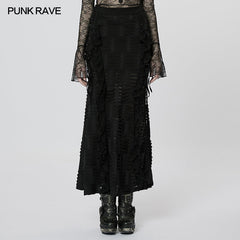 WQ-609DQF Gothic Jacquard Skirt?-??Punk Rave Clothing