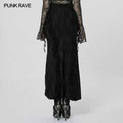 WQ-609DQF Gothic Jacquard Skirt?-??Punk Rave Clothing