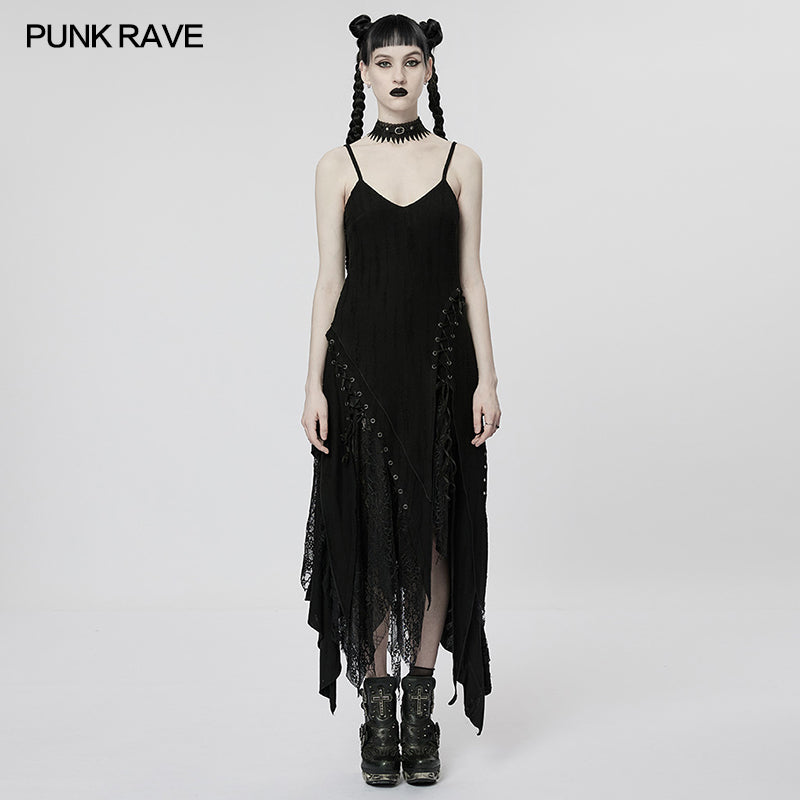 WQ-615LQF Goth Decadent Dress?-??Punk Rave Clothing