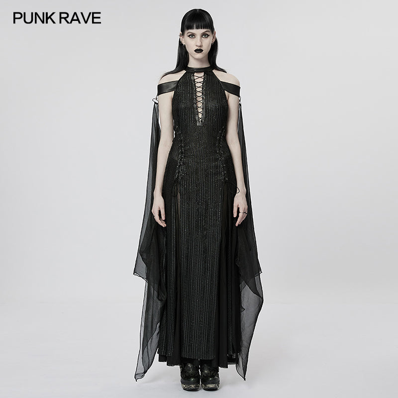 WQ-627LQF Elf Goth Dress?-??Punk Rave Clothing