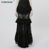 WQ-629BQF Goth Perspective Gorgeous Skirt?-??Punk Rave Clothing