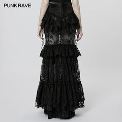 WQ-629BQF Goth Perspective Gorgeous Skirt?-??Punk Rave Clothing