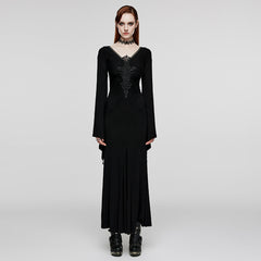 WQ-646LQF Goth Elegant Dress?-??Punk Rave Clothing