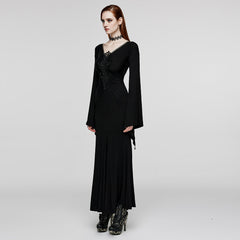 WQ-646LQF Goth Elegant Dress?-??Punk Rave Clothing