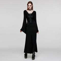 WQ-646LQF Goth Elegant Dress?-??Punk Rave Clothing