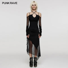 Gothic mystery slip dress?-??Punk Rave Clothing